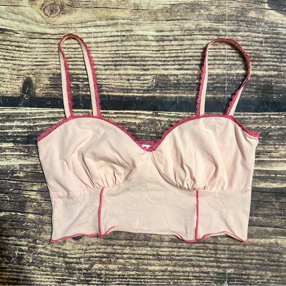 Princess Polly Pink Berry Kisses Crop Top